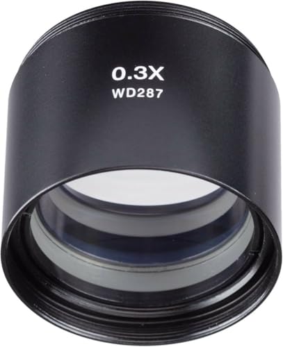Image of AmScope SM03 0.3X Super Widefield Barlow Lens For SM Series Stereo Microscopes (48mm)