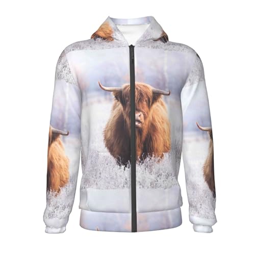 Yak Kid Hoodies Boys Zip Up Sweatshirts Girls Pullover with Pocket2