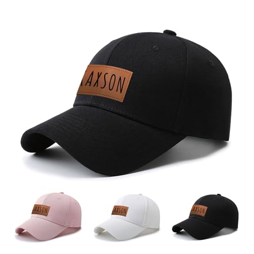 Personalized Infant Baseball Cap with Leather Patch