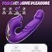 2025 Upgrade Mode New Realistic Adult for Women Today Silent Thrusting Stimulation with Strong Suction Cup for Hands Free Play for Women Pleasure M2172W Base (Purple)