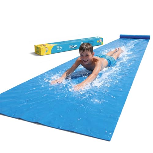 Ventriglisse® Géant XXL Officiel 10 Mètres | Tapis de Glisse Qualité Premium | Slip'n Slide | Jeu Eau Plein Air...