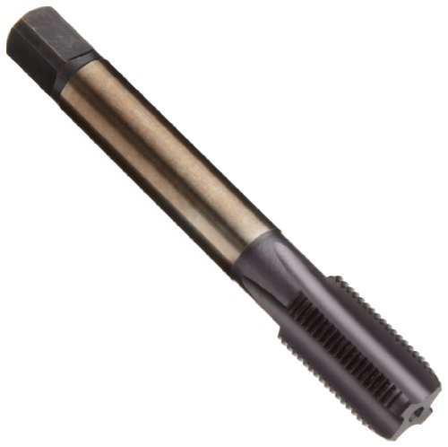 Dormer E053 Cobalt Steel Straight Flute Tap, For Cast Iron, TiAlN Coated, Round Shank With Square End, Modified Bottoming Chamfer, M16-2 Thread Size
