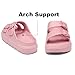 TIKVAW Platform Slide Sandals with Arch Support Slip on Casual Slippers for Women Walking Sandals Dress Shoes Pink Size 8.5
