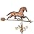 Good Directions 580PA Racing Horse with Arrow Weathervane, Polished Copper Extra Large