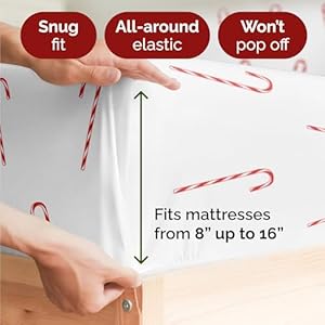 Kingchristmascandycanessheetsetholidayxmaspatternbeddingsetdeeppocketssnugfit4piecewrinklefreecozycoolingfestivewinterholidaysheetsforwomenmenkidsteens Urban Country Home Decor King christmas candy canes sheet set holiday xmas pattern bedding set deep pockets snug fit 4 piece wrinkle free cozy cooling festive winter holiday sheets for women men kids teens urban country home decor