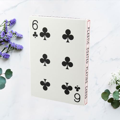 Große Spielkarten Vergrößert Pokerkarten für Zuhause Büro Bar Robustes Kartenspiel mit Praktischem Format für Familien Freizeitspaß Langlebig und Handlich – Bild 5