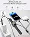 Upgraded 3 in 2 Multi Charging Cable for iPhone & iWatch, 4Ft Magnetic Wireless Apple Watch Charger USB C Cable Universal Travel Charger Nylon Braided for iWatch SE/9-1/& iPhone Series