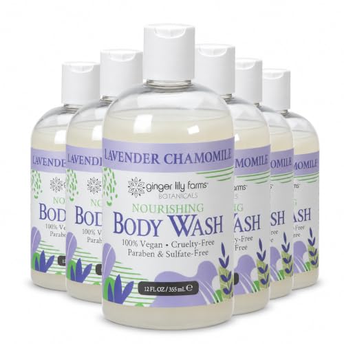Image of Ginger Lily Farms Botanicals Body Wash, 12oz /6pk, Lavender Chamomile