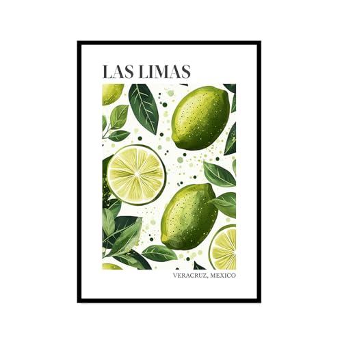 Toile de fruits colorée pour raviver un mur blanc de salle à manger ou cuisine