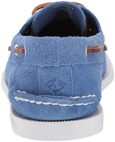 Sperry Men's Authentic Original 2-Eye Boat Shoe, Blue Suede, 103
