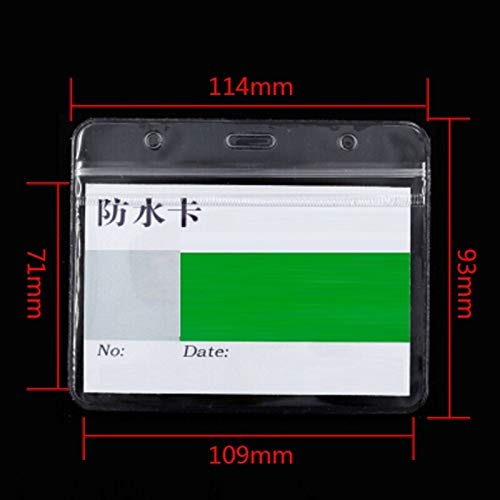 Portabadge E Portacarte - 20 Pezzi In PVC Trasparente Impermeabile - Foto 9