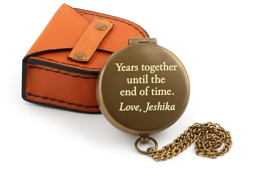 Brújula de trabajo personalizada de latón con mensaje grabado, herramienta de navegación estilo vintage para boda, padrinos, Día del Padre, regalos de graduación miniatura 3