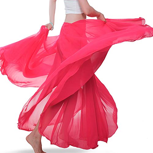 BaisdanBelly Dance Long Swing Skirt Festival Tribal Chiffon Maxi Full Skirt