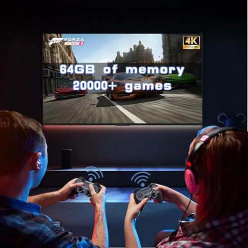 Retro Game Stick 4K HDMI Output Wireless Retro Game Console with Built-in 20000+ Games and Daul 2.4GHz Wireless Controller, Plug and Play Video Games for TV - Image 3