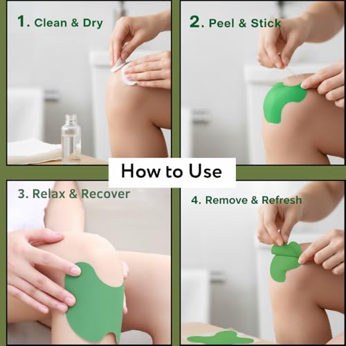 Image of Mountainor Knee Pain Relief Patches (20 Pcs) instant Relief from Pain| Herbal Arthritis & Joint Pain Patch | Fast Relief for Knee, Back & Muscle Pain |