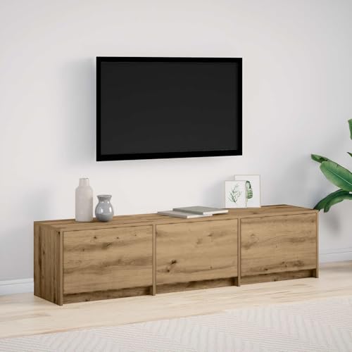 Gecheer Mueble TV Roble Artesanal con...
