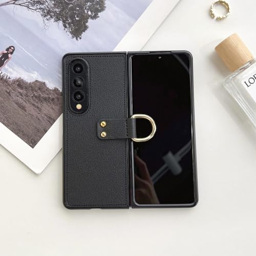 Coque Z Fold 3 antichute avec bague de maintien arrière protection mat anti-empreinte
