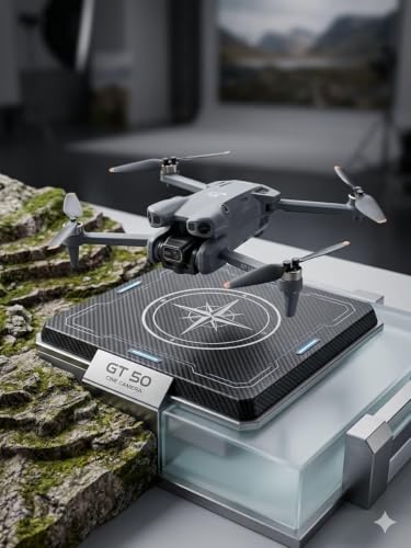 Image of Drone with 4k Camera Foldable 1080P HD Drone with FPV Live Video, Smart Gestures Selfie, Altitude Hold, One Key Take Off /Landing, 3D Flips for Kids and Adults. B2