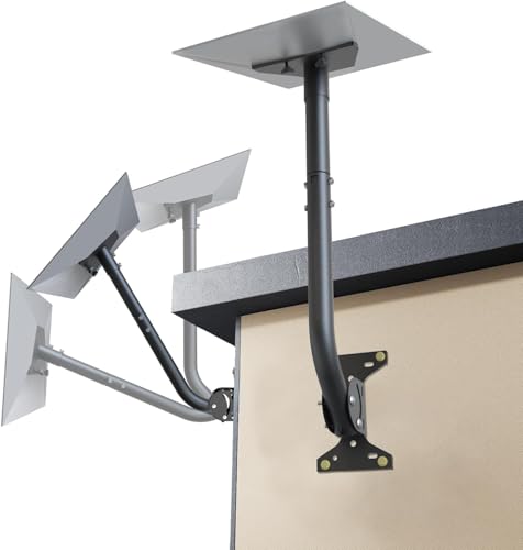 Image of Starlink Mount for Gen 3, Adjustable Wall /Roof Mounting Kit, Compatible with Starlink Standard V3. Includes Alloy Steel Adapter, Rustproof & Weatherproof, for Concrete & Wood Walls (Black)