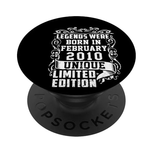 Cumpleaños Febrero 2010 Edición Limitada Regalo February PopSockets PopGrip Intercambiable