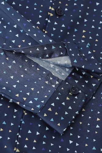 Image of Allen Solly Boys' All-Over Print Shirt | Bow Tie Detail | Regular Fit | Wedding & Festive