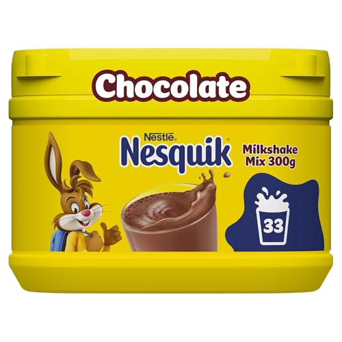 Nesquik Chocolate Flavoured Milkshake Powder, with Vitamin C & D, 300g Tub (Pack of 1)