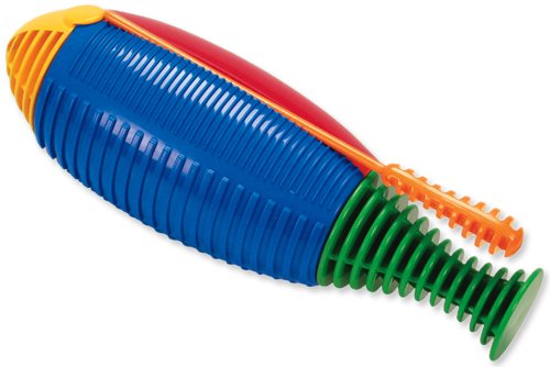 Hohner Kids 8" Multi-Colored Plastic Guiro with Striker