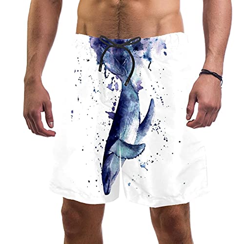 Short de bain pour homme Fish avec doublure en maille multicolore taille S