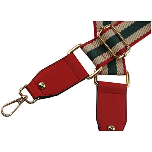 Image of Duwi Wide Handbag&Purse Strap Jacquard Woven Guitar Style Replacement Strap Multicolor Canvas Adjustable Crossbody Bag Strap