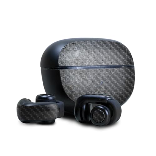 Image of Carbon Fiber Skin Compatible with Bose Ultra Open Earbuds - Scratched Up - Premium 3M Vinyl Protective Wrap Decal Cover - Easy to Apply | Crafted in The USA by MightySkins