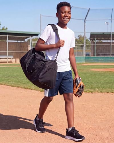 Image of Real Essentials 5 Pack: Boys' Dry Fit Basketball Shorts for Youth Kids Teens - Athletic Running Soccer Sports with Pockets