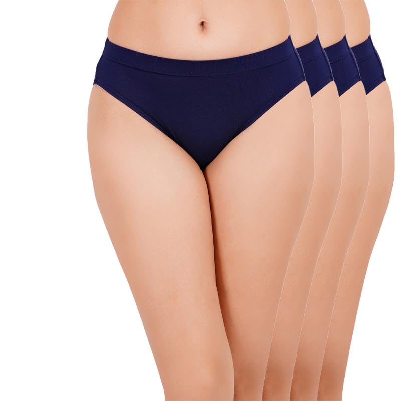 saey 7! sæy 7! - Premium Micro Bamboo Innerwear | Ultra Soft Women's Bikini - Naturally Anti-Bacterial - No Marks Waist Band saey7 |Pack of 4 Assorted-picture-11
