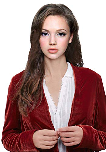 Women Ruffled Asymmetric Long Velvet Blazers Coat Casual Jackets4