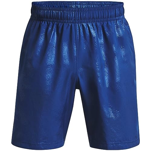 Image of Under Armour Men's Ua Woven Emboss Shorts, Blue Mirage, XL