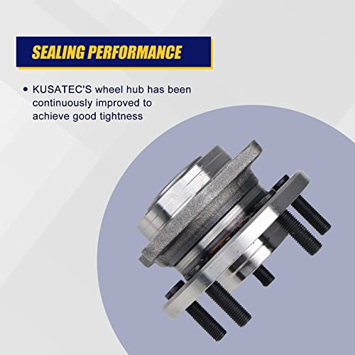 KUSATEC 513263 Front Wheel Bearing and Hub Assembly Compatible with Chrysler Sebring Cirrus 2007-2010, Chrysler 200 2011-2014, for Dodge Avenger 2008-2014, 5-Lug Bolts w/ABS