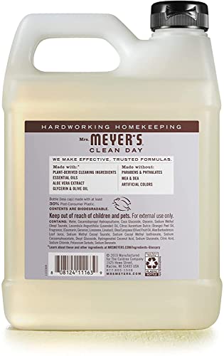 Mrs. Meyer's Clean Day Liquid Hand Soap Lavender & Lemon Verbena, 33 Oz Refill (Each) #TOP4