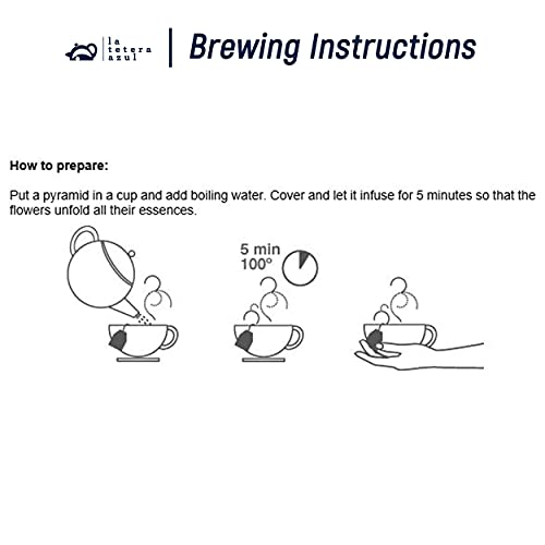 LA TETERA AZUL Frutos del Bosque En Pirámides. 20 Pirámides Envueltas Individualmente. - Imagen 5