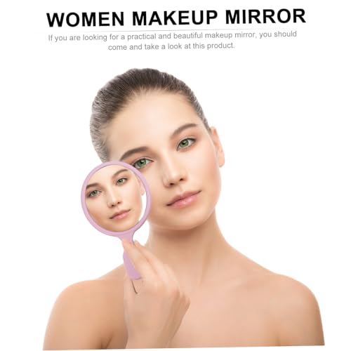 Ipetboom 2pcs espejo maquillaje portátil con luz miniatura 5