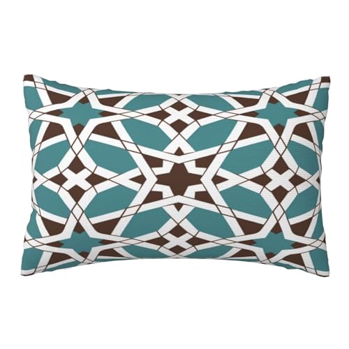 Housses de coussin vert olive 50x80 cm haut de gamme pour lit et canapé - 8