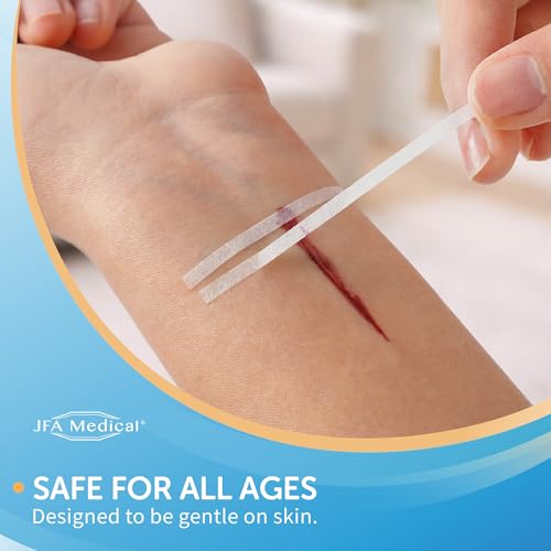 JFA Medical 250er Set Wundnahtstreifen-Strips/Klammerpflaster Nahtmaterial Wundverschluss-Streifen 3 x 75 mm
