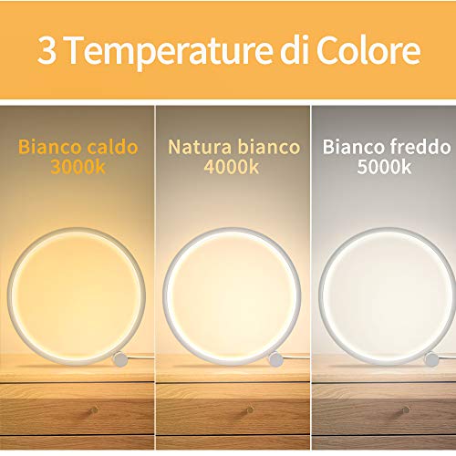 MAYTHANK Lampada da Comodino,Lampada da Tavolo