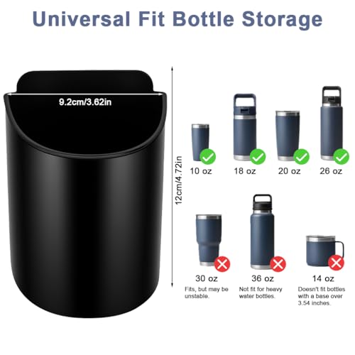 Image of STHIRA Clamp-On Water Bottle Cup Holder for Car Back Clip Durable PC Easy Access Organizer Bottle Coffee Accessories Phones Car Organiser Storage