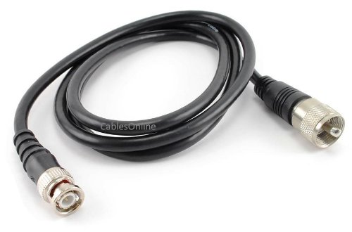 Cablesonline 4Ft Rg8X Coax Uhf (Pl259) Male To Bnc Male Plug 50 Ohm Antenna Ham Radio Cable (R-Ub004) #TOP15