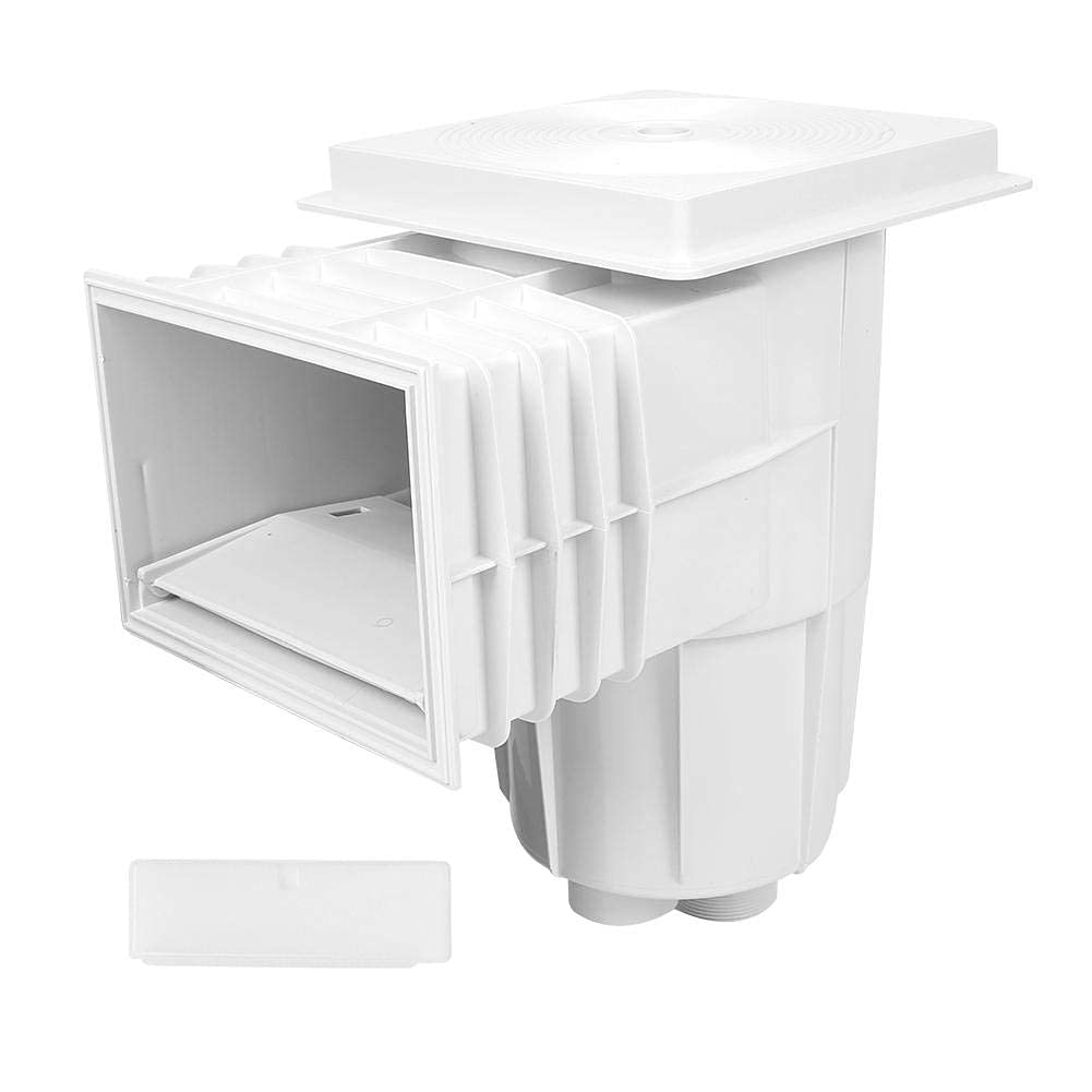 Helix Swimming Pool Standard Wall Skimmer for Concrete Pool for Water Suction Pool Skimmer, Screw Swimming Pool Skimmer Basket Debris Cleaner Pool Accessories