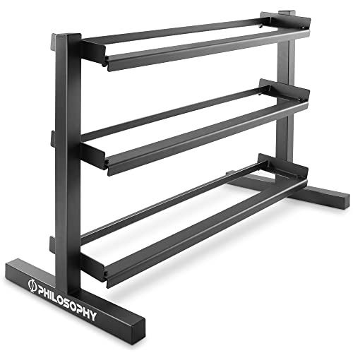 Philosophy Gym 3-Tier Dumbbell Rack, Heavy-Duty