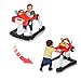 Kolcraft - 4x4-2-in-1 Activity Walker - Seated or Walk-Behind Position Steering Wheel with Lights, Car Sounds, and Music - Racer Red