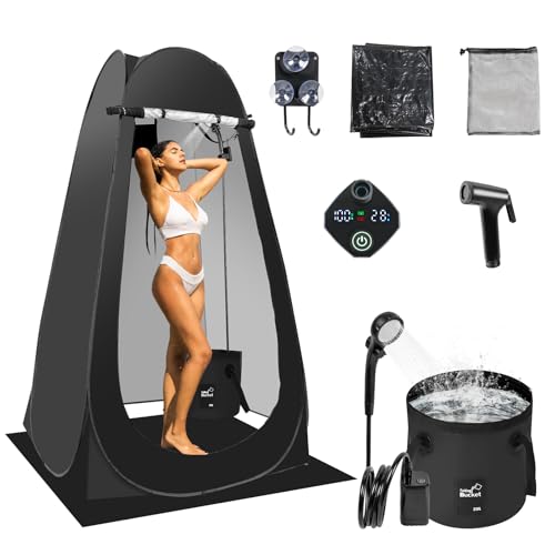 Pop Up Shower Tent with Rechargeable Shower