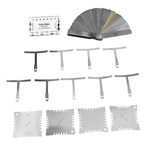 Parliky ギター修理用点 メンテナンスツールキット 弦楽器用精密測定器具付き アコースティック エレキギター対応 吉他?修工具