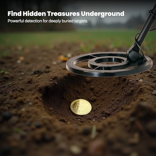 Bounty Hunter Time Ranger Metal Detector for Adults – Waterproof Coil, LCD Display, 4 Modes, Pinpoint, Target ID, Ground Balance – Detects Gold, Coins & Relics – Made in USA