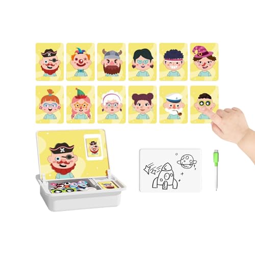 Puzzle d'habillage magnétique éducatif pour garçon et fille avec tableau